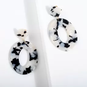 Angela Resin Hoop Earring