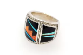 Bold David Rosales Red Moon Ring