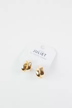 Nyla Bold Double Hoop Earrings, Gold