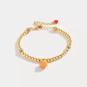 Orange Enamel Bracelet