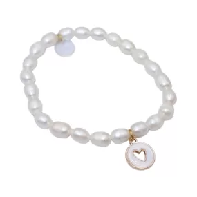 SARAH FRESHWATER PEARLS ELASTIC BRACELET